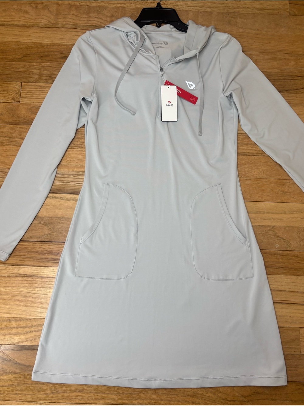BALEAF NWT Women's XS Long Sleeve Hooded Beach Cover up UPF 50+